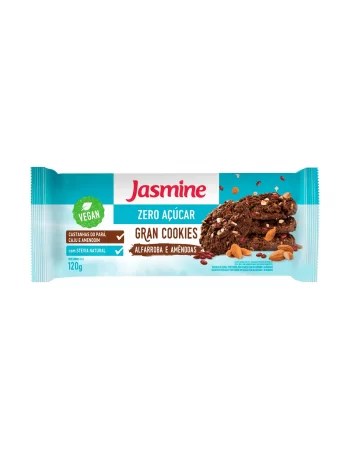 Grancookie Alfarroba Zero Açúcar Integral - Jasmine - Unidade de 120g