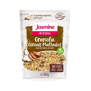Granola Integral Com Cereais Maltados - Jasmine - Unidade De 300G