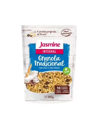 Granola Integral Grain Flakes Tradicional - Jasmine - Unidade De 300G