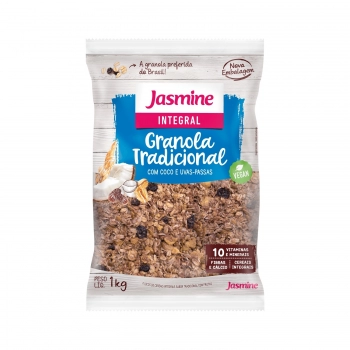 Granola Integral Grain Flakes Tradicional - Jasmine - Unidade De 1K