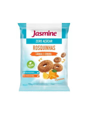Rosquinha Integral Light Laranja Cenoura E Mel - Jasmine - Unidade De 150G