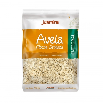 Aveia Flocos Grossos - Jasmine - Pacote De 500G