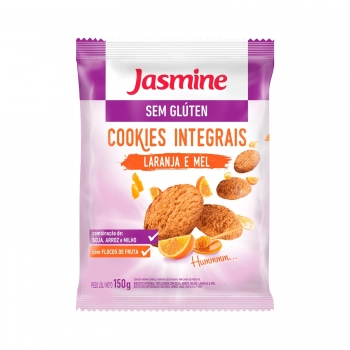 Cookie Integral Sem Gluten Laranja E Mel - Jasmine - Unidade De 150G