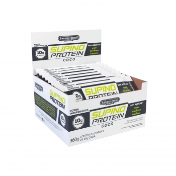 Barra Supino Protein Coco - Banana Brasil - Display Com 12 Unidades De 30G