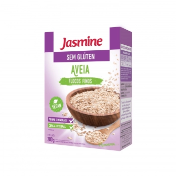 Aveia Sem Gluten Flocos Finos - Jasmine - Pacote De 200G