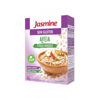 Aveia Sem Gluten Flocos Grossos - Jasmine - Pacote De 200G