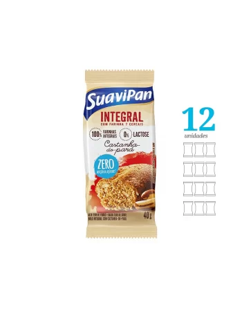 Bolinho Integral Castanha Do Pará - Suavipan - Display Com 12 Unidades De 40G