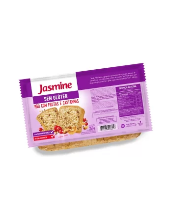 Pão Fatiado Sem Gluten Com Frutas E Castanhas - Jasmine - Unidade De 350G