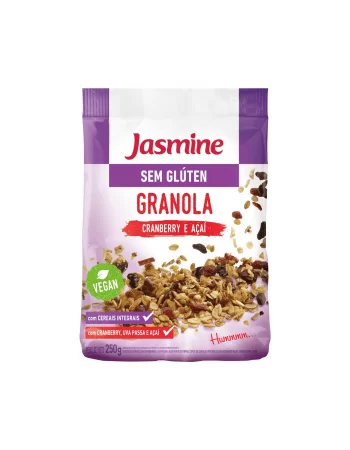 Granola Cranberry e Açaí Sem Glúten - Jasmine - Unidade de 250G