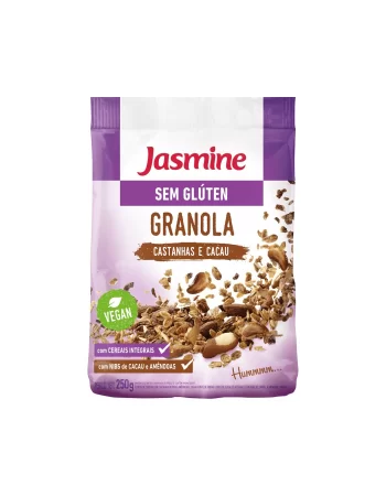 Granola Sem Gluten Com Castanha E Cacau - Jasmine - Unidade De 250G