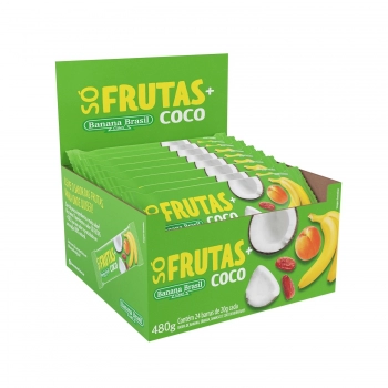 Barra De Frutas Só Frutas Coco - Banana Brasil - Display Com 24 Unidades De 20G