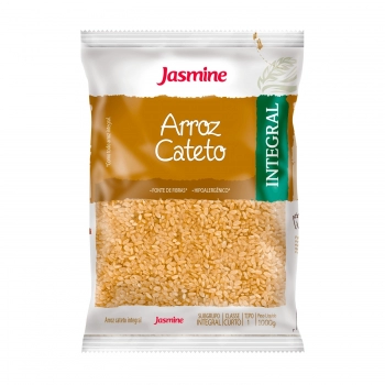 Arroz Integral Cateto - Jasmine - Pacote De 1Kg