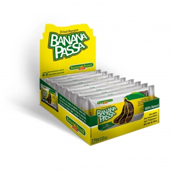 Banana Passa - Banana Brasil - Display Com 9 Unidades De 86G