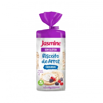 Biscoito De Arroz Sem Gluten Original - Jasmine - Unidade De 90G