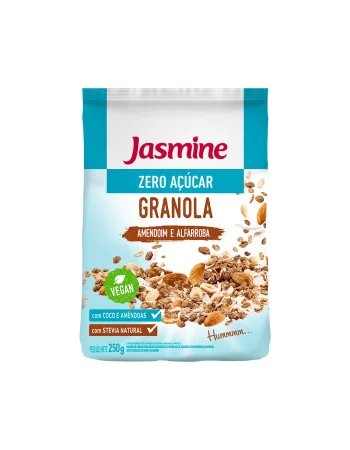 Granola Zero Açucar Com Amendoim E Alfarroba - Jasmine - Unidade De 250G