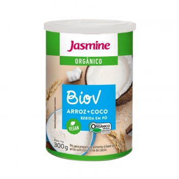 Biov - Bebida Orgânica De Arroz E Coco Em Pó - Jasmine - Unidade De 300G