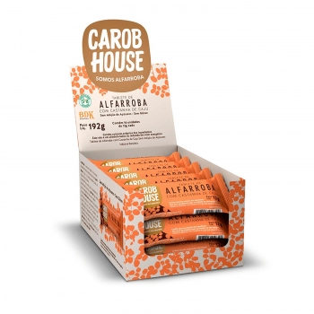 Tablete de Alfarroba e Castanha - Carob House - Display 16 X 12g