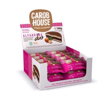 Biscoito de Arroz com Alfarroba Duo - Carob House - Display 16 X 18g