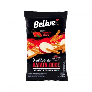 Palitos Batata Doce e Tomate Seco - Belive - Unidade 35g