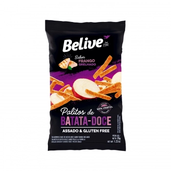 Palitos Batata Doce e Frango - Belive - Unidade 35g