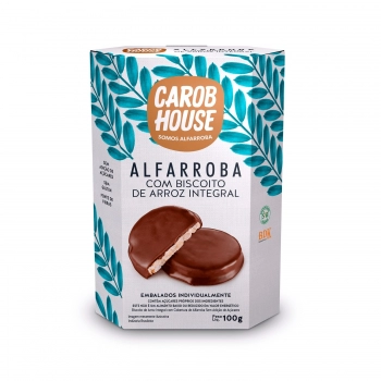 Biscoito de Arroz com Alfarroba - Carob House - Unidade com 100g