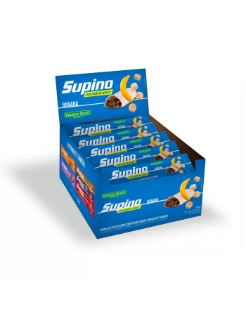 Barra De Frutas Supino Light Banana Branco - Banana Brasil - Display Com 16 Unidades De 24G