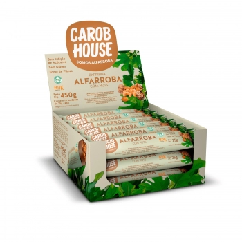 Barra de Frutas Alfarroba e Nuts - Carob House - Display 18 X 25g