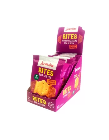 Biscioto Integral Sem Gluten Bites Tapioca - Jasmine - Display Com 8 Unidades De 25G