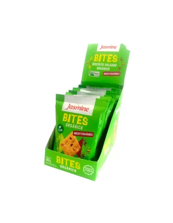 Biscioto Integral Orgânico Bites Mediterrâneo - Jasmine - Display Com 8 Unidades De 25G