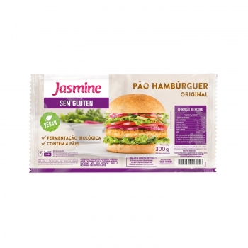 Pão De Hamburguer Sem Gluten - Jasmine - Pacote Com 4 Unidades De 75G