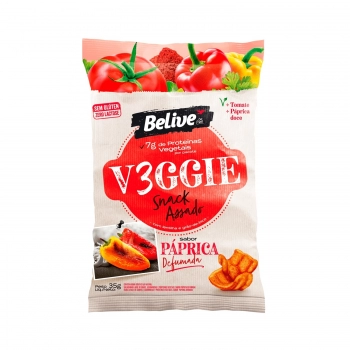 Snacks Veggie Páprica - Belive - Unidade 35g