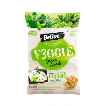 Snacks Veggie Cream Cheese - Belive - Unidade 35g
