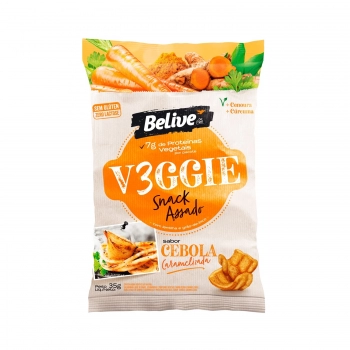 Snacks Veggie Cebola Caramelada - Belive - Unidade 35g