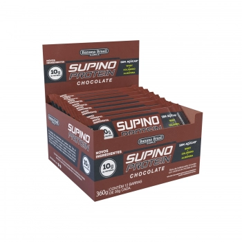Barra Supino Protein Chocolate - Banana Brasil - Display Com 12 Unidades De 30G