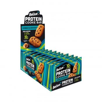 Cookies Protein Castanha - Belive - Display 10 X 55g