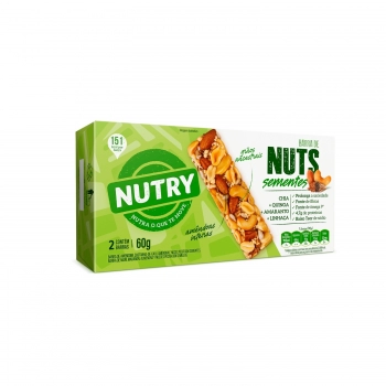 Barra De Nuts Nutry Sementes - Nutrimental - Caixeta Com 2 Unidades De 30G
