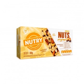 Barra De Nuts Nutry Original - Nutrimental - Caixeta Com 2 Unidades De 30G