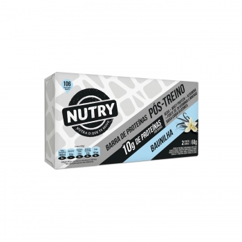 Barra De Proteínas Nprotein Vanilla - Nutrimental - Caixeta Com 2 Unidades De 30G