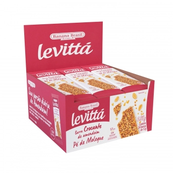 Barra De Sementes Levittá Amendoim - Banana Brasil - Display Com 24 Unidades De 12G