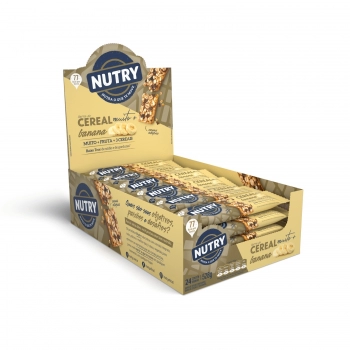 Barra De Cereais Nutry Banana Muito Mais - Nutrimental - Display Com 24 Unidades De 22G