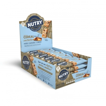 Barra De Cereais Nutry Castanha Muito Mais - Nutrimental - Display Com 24 Unidades De 22G