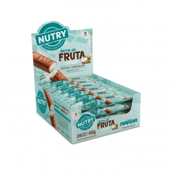 Barra De Frutas Nutry Coco E Chocolate - Nutrimental - Display Com 24 Unidades De 19G