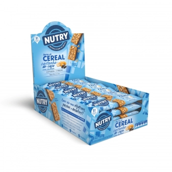 Barra De Cereais Nutry Castanha De Cajú E Chocolate - Nutrimental - Display Com 24 Unidades De 22G