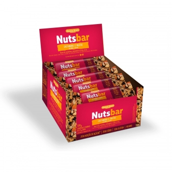 Barra De Nuts Castanha E Frutas - Banana Brasil - Display Com 12 Unidades De 25G