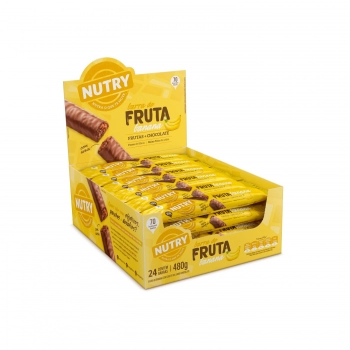 Barra De Frutas Nutry Banana E Chocolate - Nutrimental - Display Com 24 Unidades De 20G