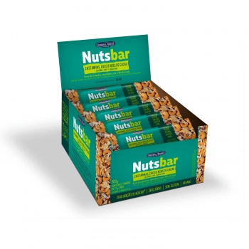 Barra De Nuts Castanha E Nibs De Coco - Banana Brasil - Display Com 12 Unidades De 25G
