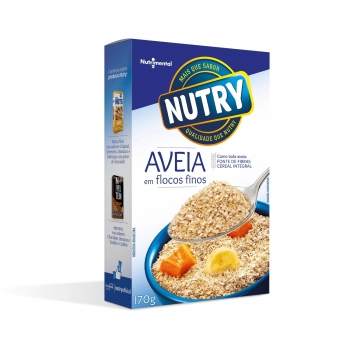 Aveia Flocos Finos Nutry - Nutrimental - Unidade De 170G