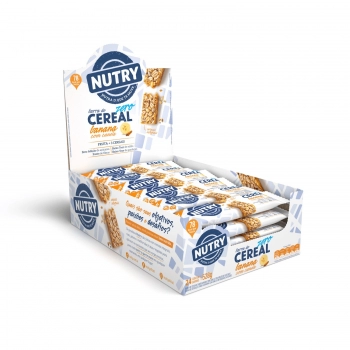 Barra De Cereais Nutry Zero Açucar Banana E Canela - Nutrimental - Display Com 24 Unidades De 22G