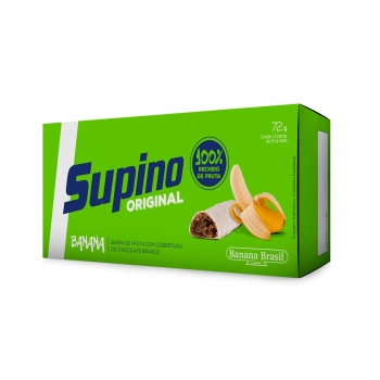Barra De Frutas Supino Tradicional Branco - Banana Brasil - Caixeta Com 3 Unidades De 24G