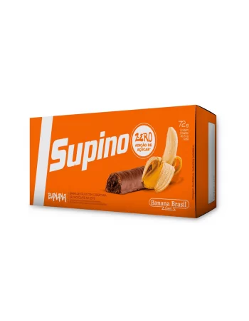 Barra De Frutas Supino Light Banana Ao Leite - Banana Brasil - Caixeta Com 3 Unidades De 24G